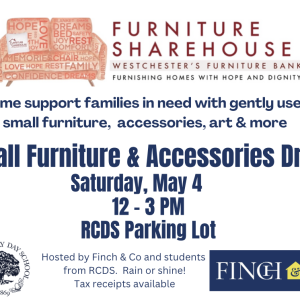 Finch & Co Small Furniture Donation Drive this Saturday
